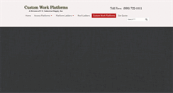 Desktop Screenshot of customworkplatforms.com